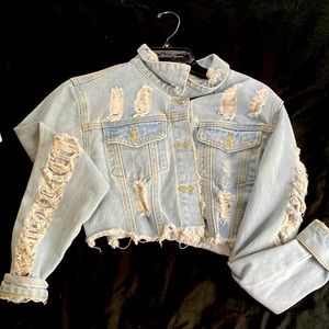 Ripped Jean Jacket